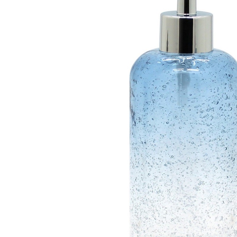 Dispenser in vetro azzurro sfumato - serie Drops Aquasanit QL2120AT