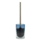 Portascopino in vetro azzurro sfumato - serie Drops Aquasanit QL2140AT