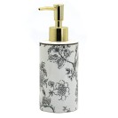 Dispenser in ceramica bianco con decori - serie Fiori Aquasanit QL3120WW