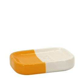 Portasapone in ceramica giallo/bianco - serie Bath Aquasanit QL4110GW
