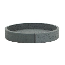 Portasapone in poliresina grigio - serie Pietra Aquasanit QI3110GR