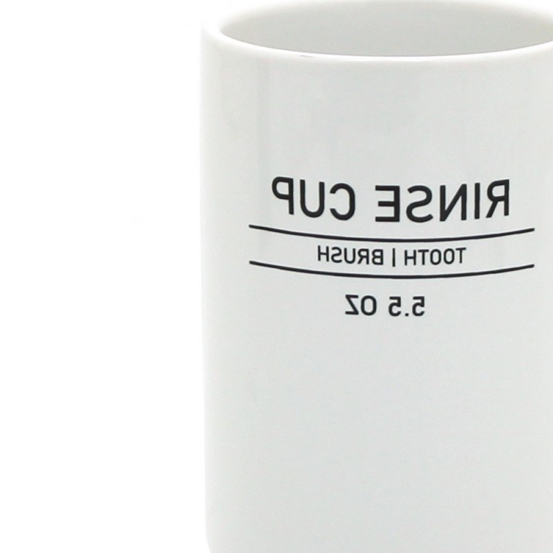 Bicchiere in ceramica bianco - serie White Aquasanit QI2100WW