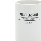 Bicchiere in ceramica bianco - serie White Aquasanit QI2100WW