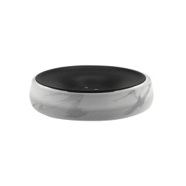 Portasapone in vetro satinato - serie Marble Aquasanit QL6110SA