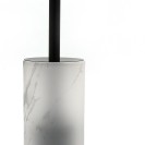 Portascopino in vetro satinato - serie Marble Aquasanit QL6140SA