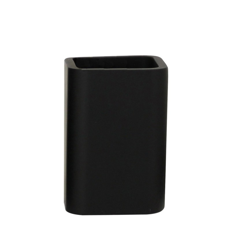 Bicchiere in poliresina nera - serie Onice Aquasanit QI4100NE Bicchiere in poliresina nera - serie Onice Aquasanit QI4100NE