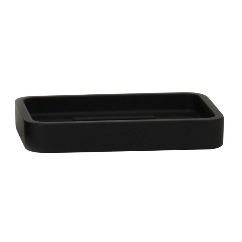 Portasapone in poliresina nera - serie Onice Aquasanit QI4110NE