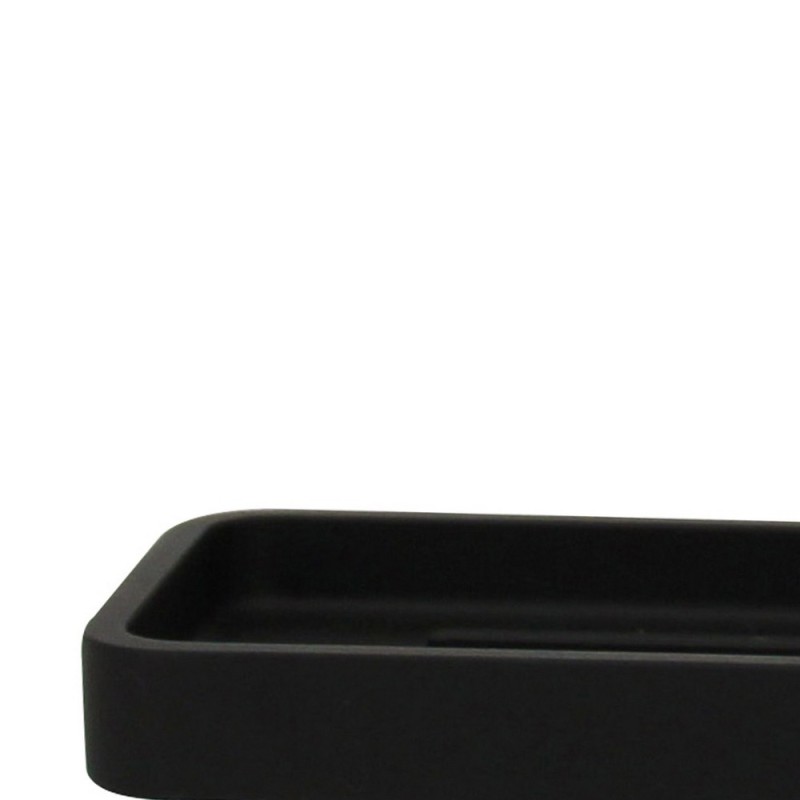 Portasapone in poliresina nera - serie Onice Aquasanit QI4110NE