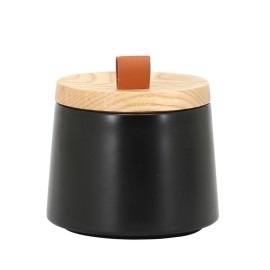 Barattolo in ceramica nera con coperchio - serie Graceful Aquasanit QI7150NE