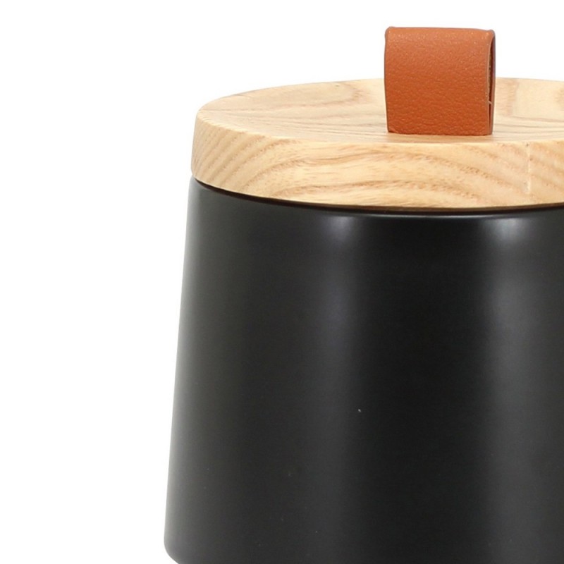 Barattolo in ceramica nera con coperchio - serie Graceful Aquasanit QI7150NE