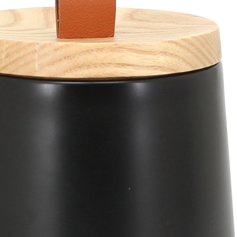 Barattolo in ceramica nera con coperchio - serie Graceful Aquasanit QI7150NE