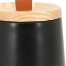 Barattolo in ceramica nera con coperchio - serie Graceful Aquasanit QI7150NE