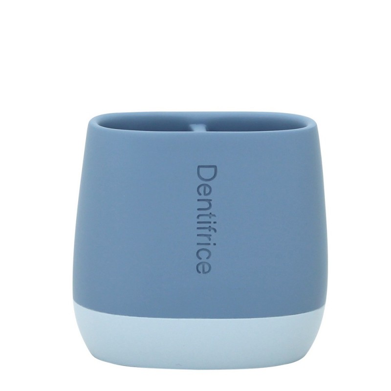 Porta spazzolini in poliresina azzurro - serie Seta Aquasanit QL1100AZ