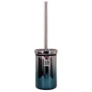 Portascopino in ceramica cromo/blu - serie Mirror Aquasanit QI5140CB