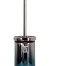 Portascopino in ceramica cromo/blu - serie Mirror Aquasanit QI5140CB