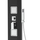 Pannello doccia quadrato nero - Serie Cancun Idrobric SCACOL0182NE