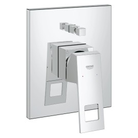 Miscelatore vasca doccia grohe a incasso con deviatore serie eurocube, parte esterna Grohe SCARUB0507CR