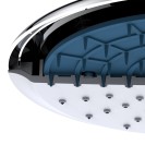 Doccetta cromata e grigia a 1 getto con sistema autopulizia calcare - Serie Kratos Idrobric SAPDOC0271CR