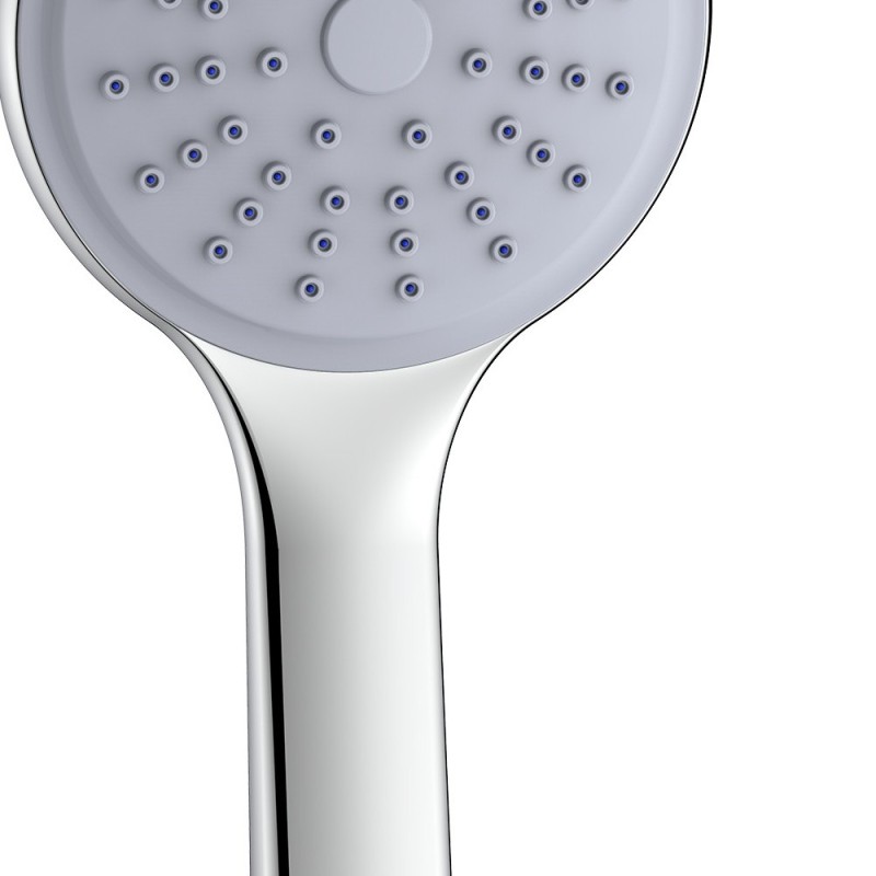 Doccetta cromata e grigia a 1 getto con sistema autopulizia calcare - Serie Kratos Idrobric SAPDOC0271CR