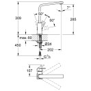 Rubinetto grohe serie eurocube per lavello a bocca alta Grohe SCARUB0478CR