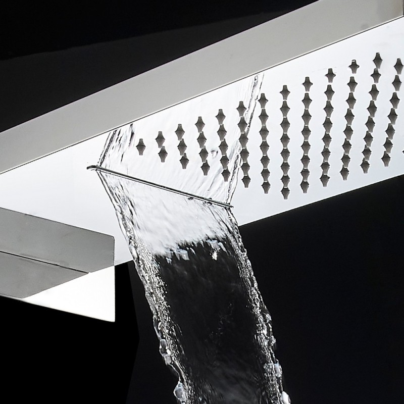 Soffione a muro con funzione pioggia e cascata - Serie Arcadia Idrobric SAPSOF0094AC