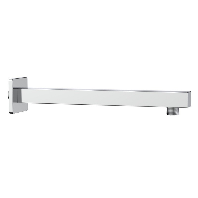 Braccio doccia quadrato con rosone lungo 30 cm Idrobric SAPBRA0043CR