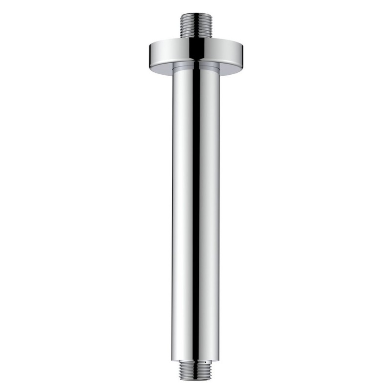 Braccio doccia a soffitto tondo 20 cm con fissaggio rinforzato Idrobric SAPBRA0036CR