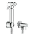 Duplex idroscopino tondo flessibile 150 cm con supporto e rubinetto Idrobric SAPDUP0076CR