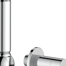 Duplex idroscopino tondo flessibile 150 cm con supporto e rubinetto Idrobric SAPDUP0076CR