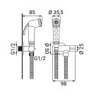 Set idroscopino con rubinetto acqua fredda Idrobric SCADUP0081CR