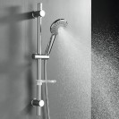Saliscendi Mirto cromo asta con 2 supporti regolabili Idrobric SAPSAL0153CR