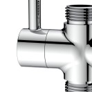 Deviatore con leva in ottone m1/2"-m1/2"-m1/2" Idrobric SAPACC0138DV