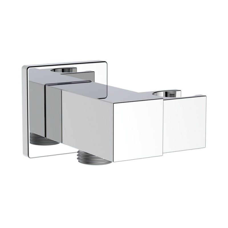 Presa d'acqua snodabile in ottone con supporto doccetta quadra Idrobric BLIDOC0274SU Presa d'acqua snodabile in ottone con supporto doccetta quadra Idrobric BLIDOC0274SU