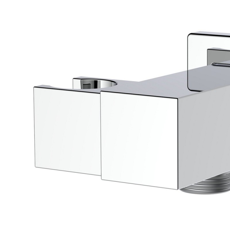 Presa d'acqua snodabile in ottone con supporto doccetta quadra Idrobric BLIDOC0274SU Presa d'acqua snodabile in ottone con supporto doccetta quadra Idrobric BLIDOC0274SU