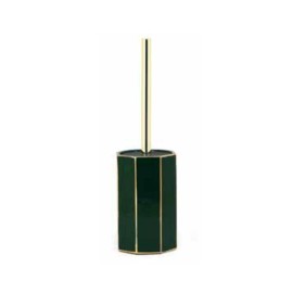 Porta scopino d'appoggio verde e oro in ceramica - Serie Smeraldo Aquasanit QH2140NO