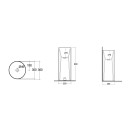 Lavabo freestanding tondo 36 cm linea petit Rak Ceramics 185-RPFT-36