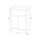 Lavatoio ORAZIO Negrari 55x34 Negrari 5000PMC