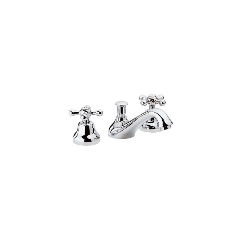 TRUSTMI Rubinetto Bagno Nero Opaco A 2 Maniglie - Diffuso 8 Pollici 3 Fori - Rubinetto Lavabo A Cascata Con Scarico Incluso - Acciaio Inox