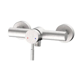 Miscelatore esterno doccia in acciaio spazzolato – Serie Antea Idrobric SCARUB1142AC