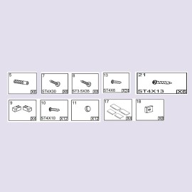 KIT DI INSTALLAZIONE PER BOX DOCCIA SERIE INDIGO Idrobric RICBOX0053KT