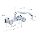 Rubinetto lavello con canna superiore - serie 1000-2000 Remer 41SEX