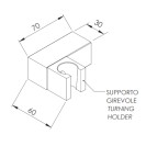Supporto snodato a braccio serie sq Remer 339S Supporto snodato a braccio serie sq Remer 339S