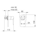 Miscelatore incasso vasca/doccia senza deviatore serie vanity Remer V30