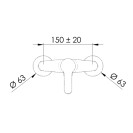 Rubinetto doccia esterno - serie winner Remer W33