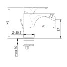 Rubinetto bidet - serie infinity Remer I21