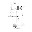Idroscopino a pulsante lux Remer RB100