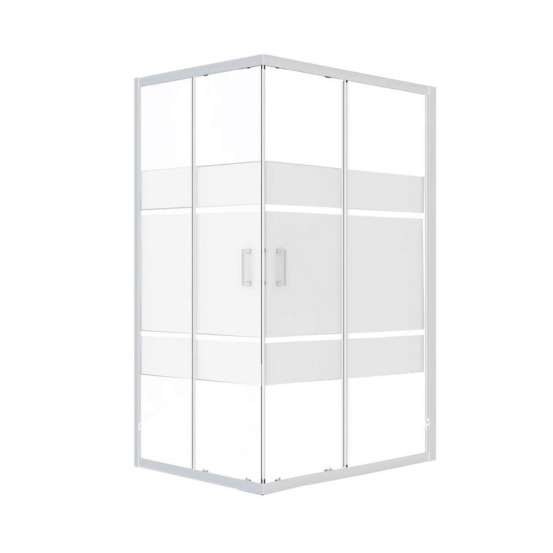 Box Doccia Rettangolare Serigrafato 68-80/88-100x190h 6mm Cromato - Imperia Idrobric IC02.1003.02