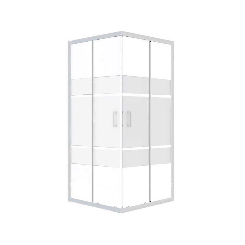 Box Doccia Quadrato Serigrafato 68-80/68-80x190h 6mm Cromato - Imperia Idrobric IC02.1005.02