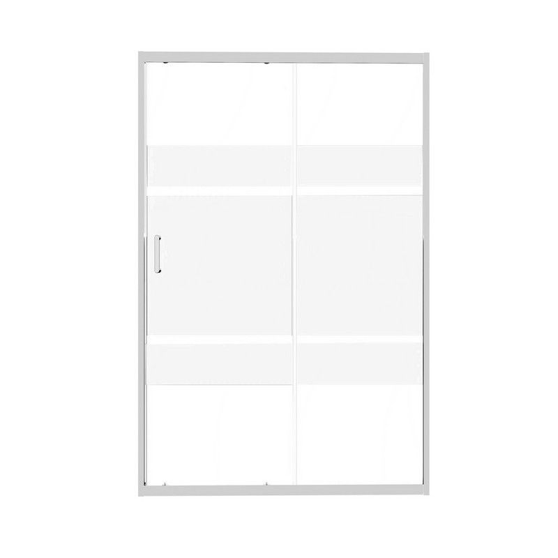 Porta Scorrevole Serigrafata 98-102x190h 6mm Cromato - Imperia Idrobric IC02.1008.02