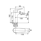 Miscelatore Bidet Serie Milton Cromato Idrobric IC04.1254.01